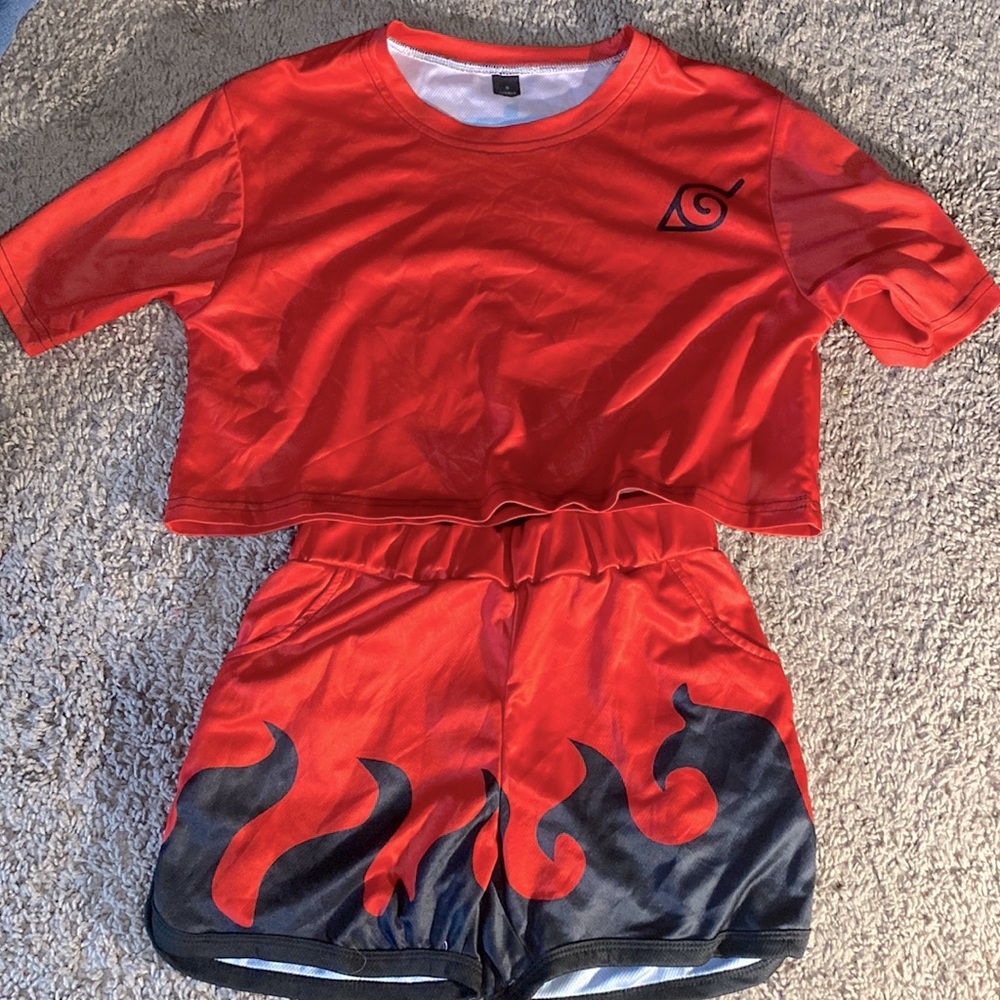 NARUTO SHORTS + TEE SET